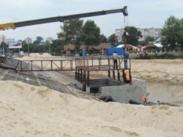 Реконструкция гидросооружения на Стрижне на завершающем этапе