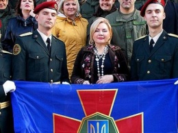 Оксана Билозир выступила перед гвардейцами Славянска