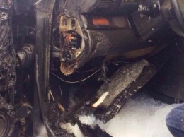 В Кременчуге загорелся еще один автомобиль Ауди (ФОТО)