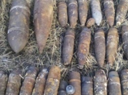 На Криворожье нашли несколько десятков боеприпасов минувшей войны (ФОТО)