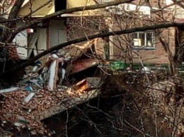 В Кропивницком из-за оползня обрушился дом. ФОТО