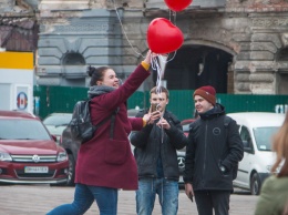 Как выглядели улицы Одессы в День святого Валентина