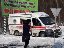 В Винницкой области машина скорой попала в ДТП из пяти автомобилей