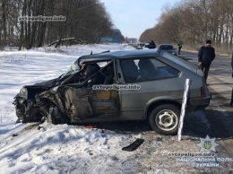 ДТП на Тернопольщине: в столкновении грузовика DAF и ВАЗ 2108 погиб водитель. ФОТО