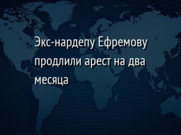 Экс-нардепу Ефремову продлили арест на два месяца