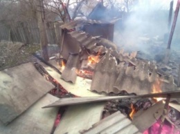 В Голой Пристани тушили пожар в садовом товариществе