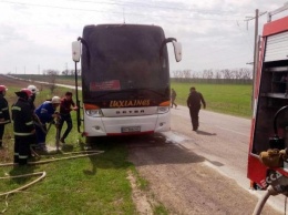 В Одесской области загорелся автобус