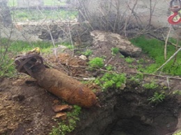 На Днепропетровщине пиротехники уничтожили фугасную авиационную бомбу