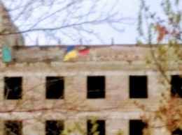 В центре Донецка вывесили флаг Украины (фото)