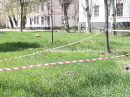 Спохватились после трагедии: в центре Мирнограда яму обнесли оградительной лентой