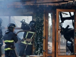 В одесском парке Горького сгорело кафе: фото с места пожара