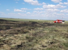 Вчера на Херсонщине тушили пять пожаров на открытых территориях
