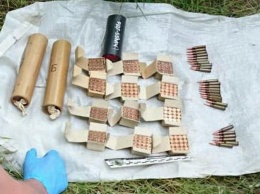5 тротиловых шашек, 3 «дымовухи» и куча патронов: СБУ нашла под Одессой два тайника с боеприпасами. Фото