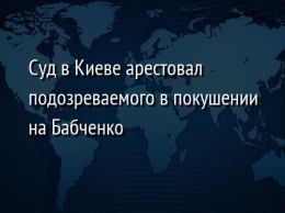 Суд в Киеве арестовал подозреваемого в покушении на Бабченко