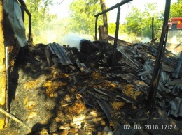 В Николаевской области детвора сожгла сеновал. Шокирующие фото