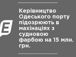 Руководство Одесского порта подозревают в махинациях с судовой краской на 15 млн. грн