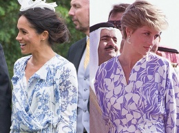 В сети удивились сходству платья Меган Маркл и наряда принцессы Дианы