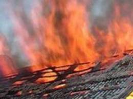 В Кривом Роге сгорела крыша летней кухни и чуть не сгорел многоэтажный дом