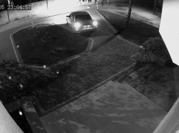 Маневры водителя по тротуару "сдала" камера видеонаблюдения (фото)