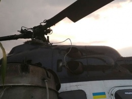 На Черниговщине вертолет врезался в ЛЭП