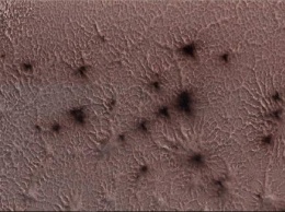 NASA представило фотографии «пауков» на Марсе
