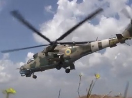 Силы ООС провели учения с боевыми вертолетами