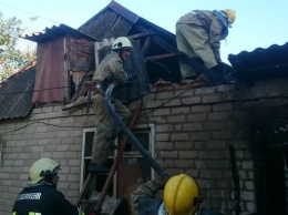В Запорожской области дом сгорел почти дотла