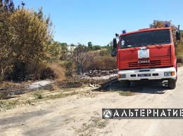 В Одесской области сгорело почти 1000 метров квадратных сухой травы