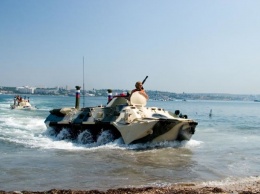 Оккупанты проводят военные учения в Черном море
