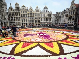 В Брюсселе стартовал фестиваль Ковер из цветов
