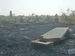 В Одесской области горело старое еврейское кладбище