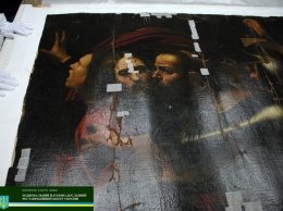 В Киеве начали реставрировать картину Караваджо "Поцелуй Иуды". Фоторепортаж