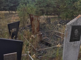 На Полтавщине горели могилы (фото)