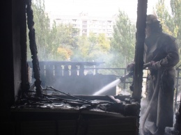 В Запорожье 24 спасателя тушили пожар в девятиэтажном доме