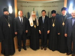 Патриарх УПЦ КП Филарет посетил с визитом Госдепартамент США