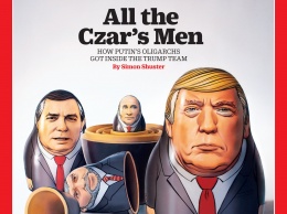 "Все люди Царя". Трампа и Путина сложили в одну матрешку на обложке нового номера журнала Time