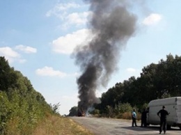 В Сумской области на ходу загорелся автобус с детьми