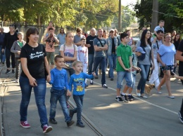 День открытых дверей в «Одесгорэлектротрансе»: дети испытали "космический" трамвай