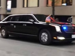Лимузин Трампа «Зверь» впервые показали на видео
