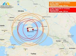 МинВОТ показало расположение российских С-400 в Крыму