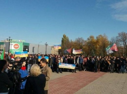 В Лисичанске продолжают протестовать шахтеры