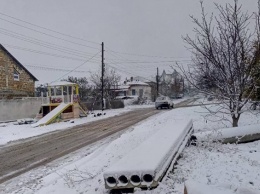 "Заноябрило": в Крыму пошел снег