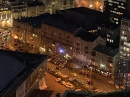 Центр Киева остановился в пробках из-за ЧП на Шота Руставели