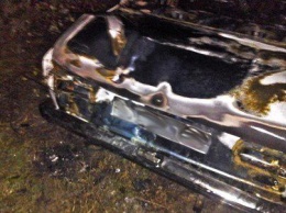 Под Бахчисараем сгорел автомобиль