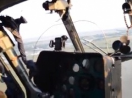 Полет над Мелитополем показали из кабины военного вертолета (видео)