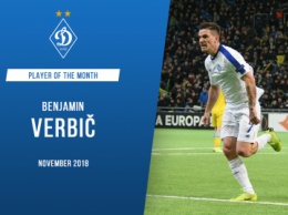 Беньямин ВЕРБИЧ - лучший игрок киевского «Динамо» в ноябре!
