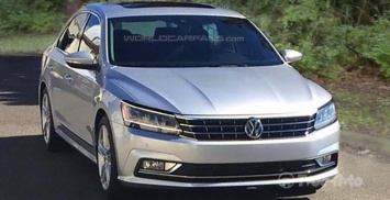 Фотошпионы запечатлели американскую версию обновленного Volkswagen Passat 2016