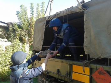 В Кировограде на берегу реки нашли противотанковую мину