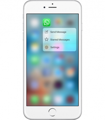 WhatsApp получил поддержку жестов Peek и Pop на iPhone 6s и 6s Plus