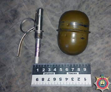 В Днепропетровске задержан бездомный с гранатой, которую он купил за 25 грн